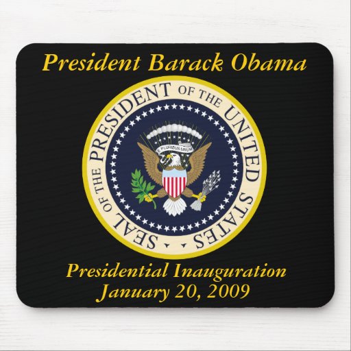 Inauguración de PRESIDENTE OBAMA conmemorativa Tapete De Ratón