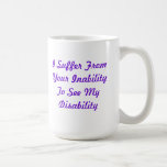 Incapacidad invisible tazas