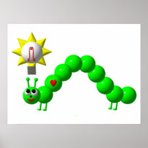 ¡Inchworm lindo con una idea! Impresiones