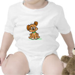 Inclinación del perrito trajes de bebé