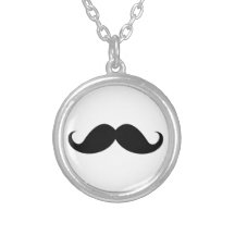 Inconformista de moda del bigote negro divertido d joyeria