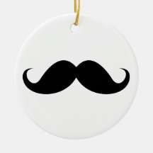 Inconformista de moda del bigote negro divertido d ornamentos para reyes magos