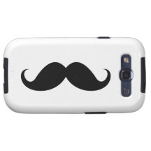 Inconformista de moda del bigote negro divertido d samsung galaxy SIII funda