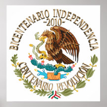 Independencia/revolución de 2010 mexicanos poster