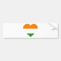 india-heart-2 pegatina de parachoque