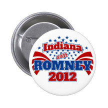 Indiana con Romney 2012 Pins