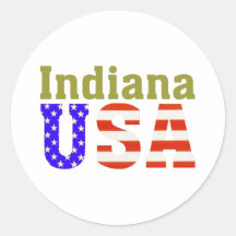 ¡Indiana los E.E.U.U.! Etiqueta