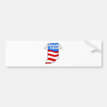 Indiana para Obama 2012 Etiqueta De Parachoque
