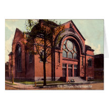 Indianapolis Indiana el templo Tarjetas