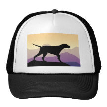 Indicador de las montañas púrpuras gorro