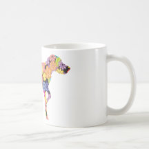 Indicador de pelo corto alemán tazas de café