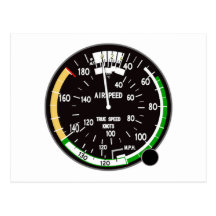 Indicador de velocidad aérea del aeroplano postal