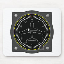 Indicador del título de la aviación alfombrillas de raton 
