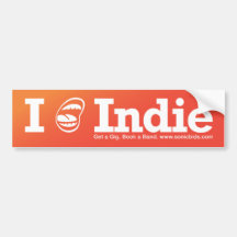 Indie I [del ☺] Etiqueta De Parachoque