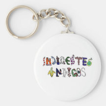 Indigentes Índigos - logotipo da banda Chaveiro