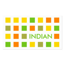 INDIO (cuadrados de la MOD) Plantilla De Tarjeta De Visita