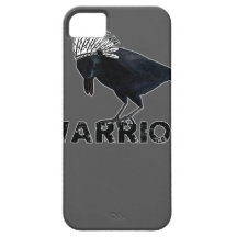 Indio negro del guerrero del cuervo iPhone 5 Case-Mate cárcasa