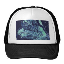 Indio y esqueleto gorros bordados