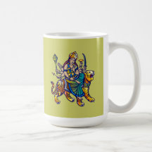 Indische Göttin Tiger indian goddess Tee Tassen
