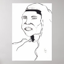 Individuo en una sudadera con capucha poster