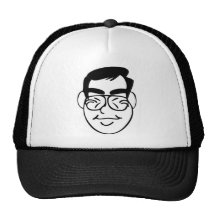 Individuo tímido gorros bordados