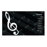 Industria musical tarjetas de negocios