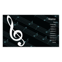 Industria musical tarjetas de negocios