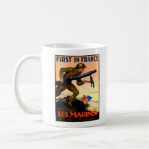 Infantes de marina de WWI los E.E.U.U. Taza De Café