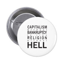 Infierno de la religión de la quiebra del capitali pins