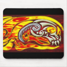 Infierno en las ruedas Mousepad Alfombrilla De Ratón