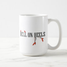 Infierno en los talones (piernas/cuernos) tazas