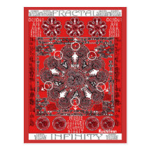 INFINITO DEL FRACTAL DE LA MANDALA POSTAL