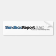 Informe de la salvadera pegatina de parachoque