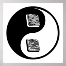 Ingeniería de programas informáticos de Yin Yang Poster