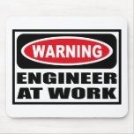 INGENIERO amonestador EN el TRABAJO Mousepad Tapete De Ratones