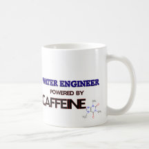 Ingeniero del agua accionado por el cafeína tazas