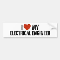Ingeniero eléctrico pegatinas de parachoque