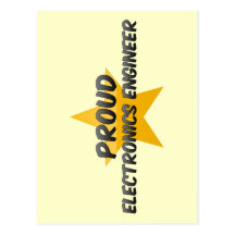 Ingeniero electrónico orgulloso tarjetas postales