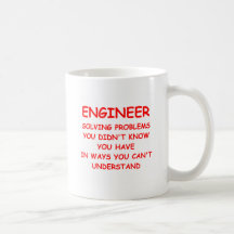 INGENIERO TAZAS DE CAFÉ