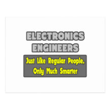 Ingenieros electrónicos… más elegantes tarjeta postal