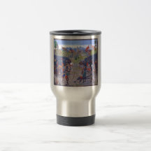 Inglés de la batalla contra francés tazas