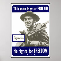 Inglés -- Este hombre es su amigo -- Frontera Poster