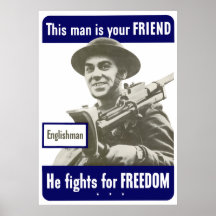 Inglés -- Este hombre es su amigo Poster