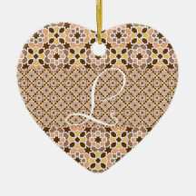 Inicial Alhambra 00050 del corazón de Personalizab Ornatos