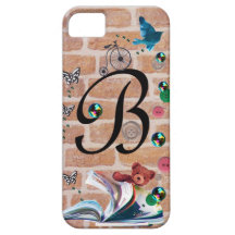 inicial 'B del caso iphone5 iPhone 5 Fundas