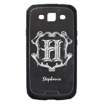 Inicial con monograma H de la tipografía de la piz Samsung Galaxy S3 Funda