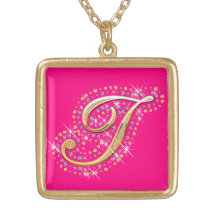 Inicial de oro I - collar