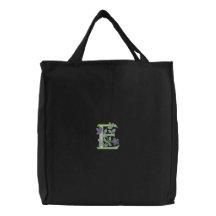 Inicial E del monograma de la flor Bolsas