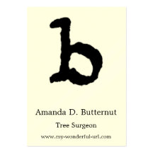 Inicial indicada con letras del estilo de la letra plantillas de tarjetas personales
