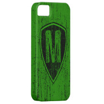 Inicial M del monograma del estilo del Grunge iPhone 5 Carcasas